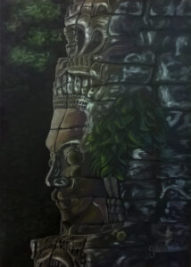 Statue_Kmer_gris_colorés_2__Laura