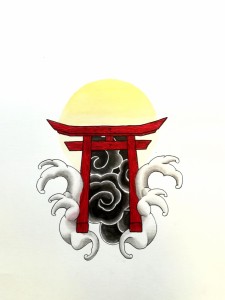 Graphisme La porte du Japon