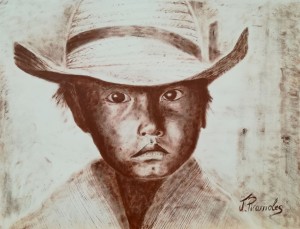 Enfant mexicain au chapeau