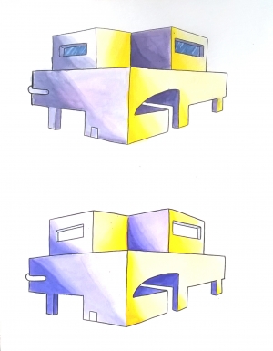 Essai couleur sur bâtiment
